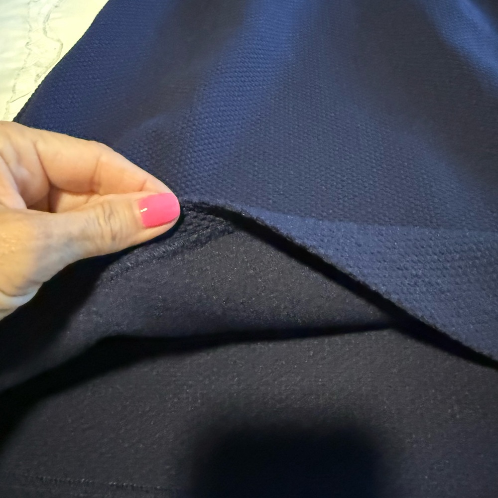 Tabitha Navy Dress with Gold Accents - Picture 10 of 13